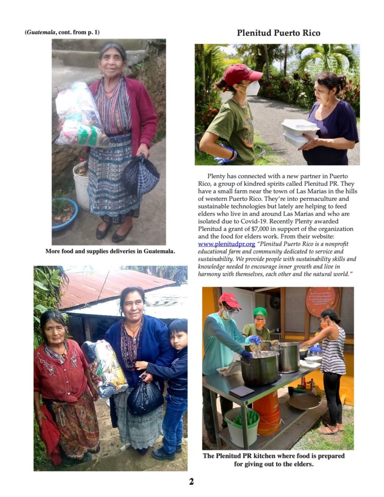 Elena Xoquic, Hilsia Zetino Payes, Jeffrey Keating, Mark Miller, Mary Ellen Bowen, Sara Jean Schweitzer, 2020, Belize, Guatemala, Pine Ridge, Puerto Rico, Books To Kids, Food Security, Kids to the Country, Plenty Belize