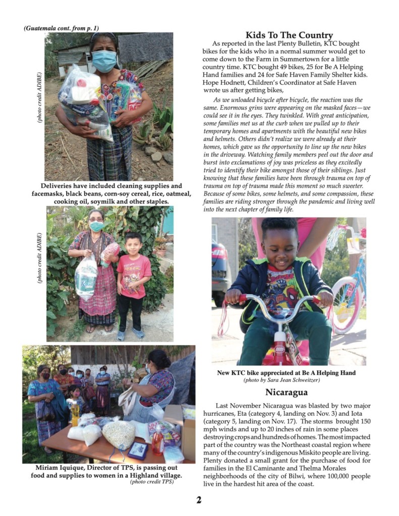 Milo Yellow Hair, Miriam Iquique, Tom Cook, 2021, Guatemala, Haiti, Nicaragua, Pine Ridge, Puerto Rico, Books To Kids, Community Gardens, Disaster Relief, Food Security, Kids to the Country, Plenty Belize