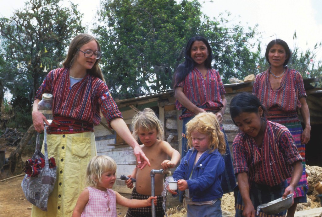 Deborah Flowers, Douglas Stevenson, Jody Stevenson, Leah Stevenson, May Jean Martin, Rosa Tomas, 1979, Guatemala, Clean Water