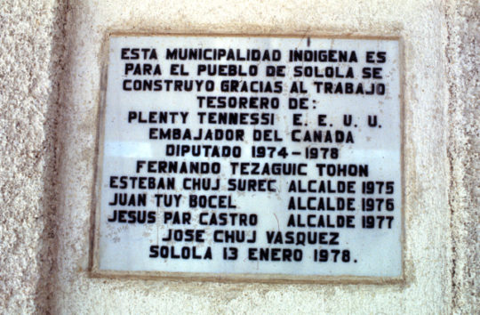 1978, Guatemala, Sololá, Disaster Relief, Native Rights