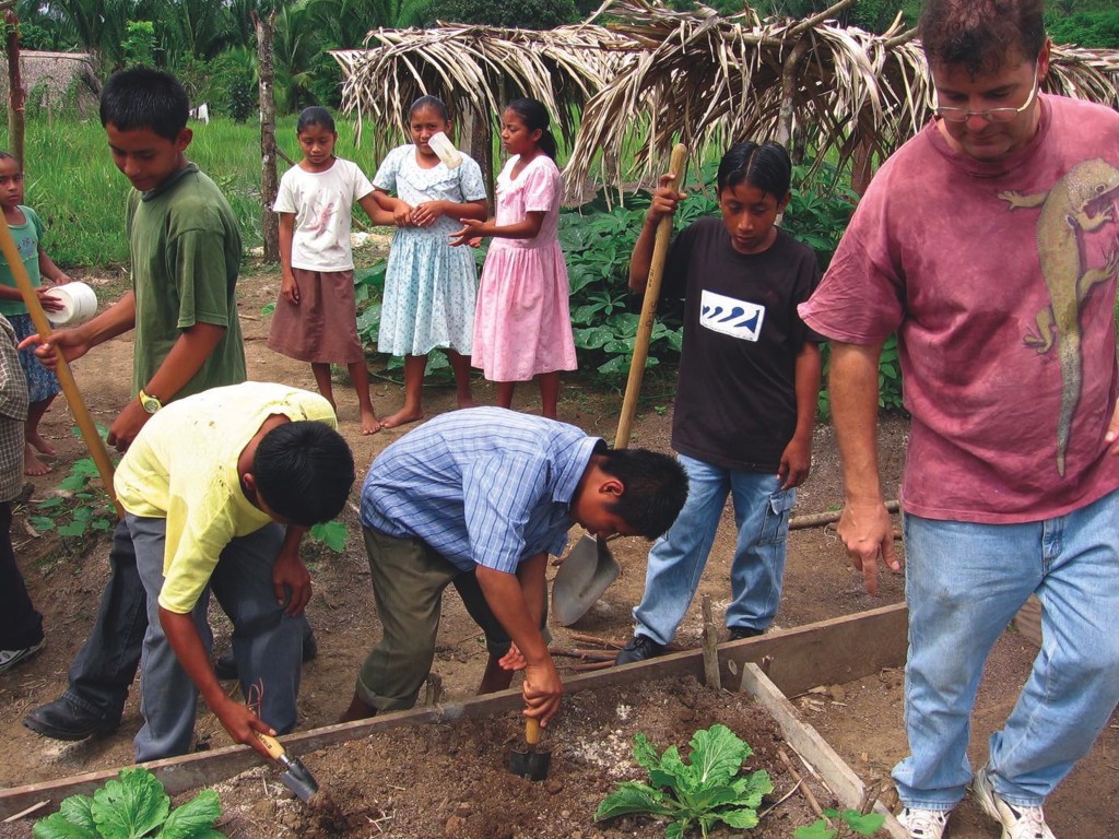 Mark Miller, 2002, Belize, San Felipe, Community Gardens, Food Security, Plenty Belize, Rural Education